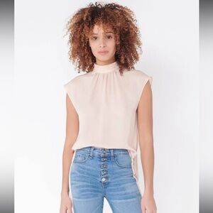 Veronica Beard Blush Sleeveless Blouse